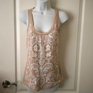 Express Baby Pink Express Beaded Tank size Small